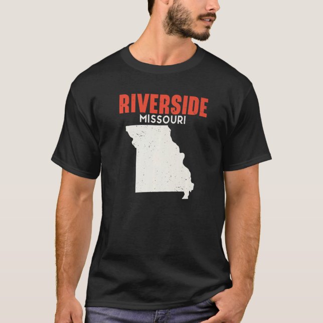 Camiseta Riverside Missouri EUA State America Viagem Missou (Frente)