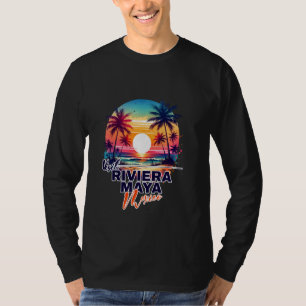 Camiseta Riviera Maya Mexico Sunset Beach Palm Trip So