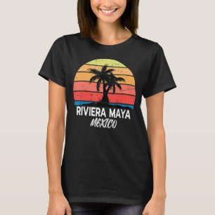 Camiseta Riviera Maya México Vintage Retro Adora Sur De Pes