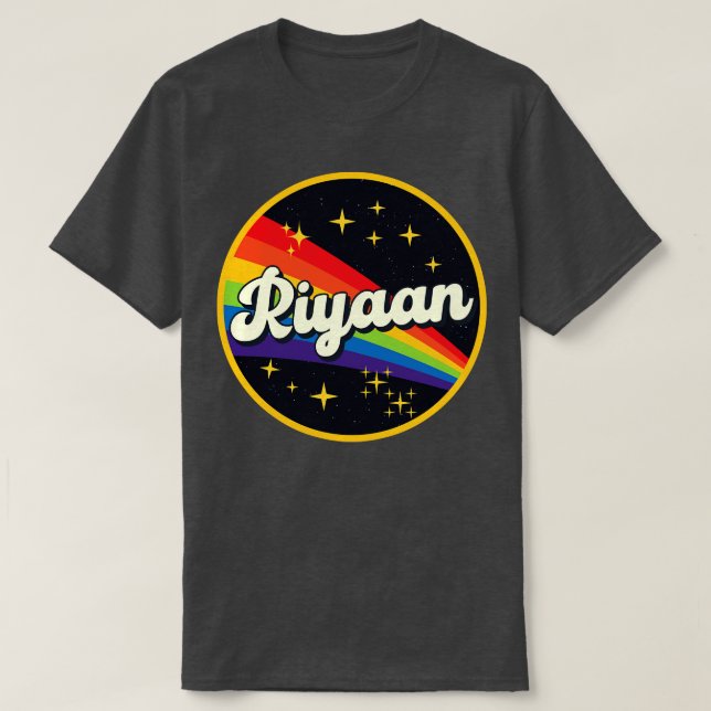 Camiseta Riyaan Rainbow No Space Vintage Style (Frente do Design)