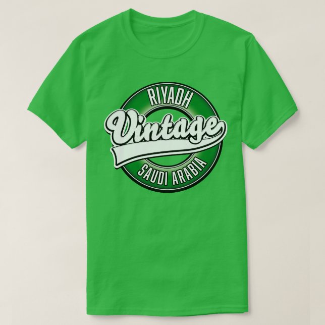 Camiseta Riyadh Saudi Saudi Vintage logo (Frente do Design)