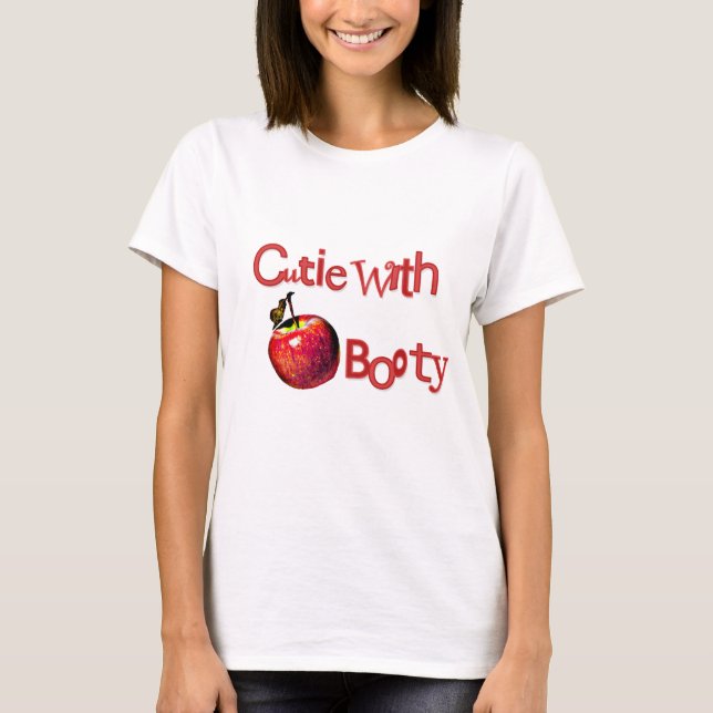 Camiseta Riyah-Li projeta Cutie com montante de Apple (Frente)