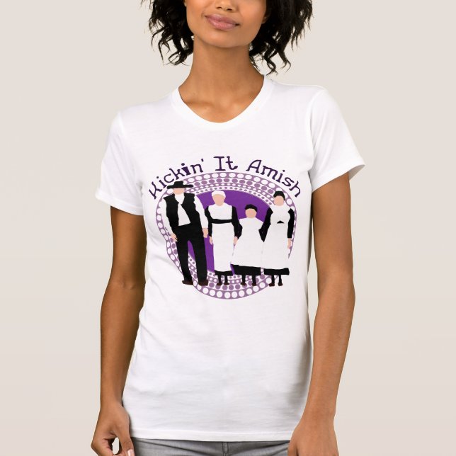 Camiseta Riyah-Li projeta Kickin ele Amish (Frente)