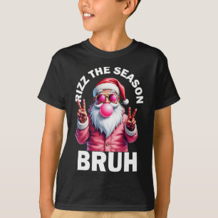 Camiseta Rizz A Temporada Cara Humoroso Natal Rizzmas Papai