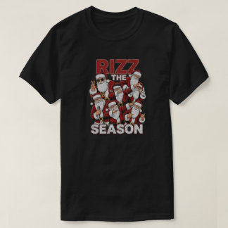 Camiseta Rizz A Temporada Natal Divertido Papai Noel