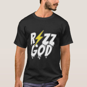 Camiseta Rizz Deus Trap Dripe Rap Moon Emote Popular Stream