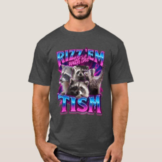 Camiseta Rizz em com heísmo Guaxinim para Homens Mulheres e