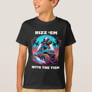 Camiseta Rizz Em Com O Tism Consciência Do Autismo Meme Div