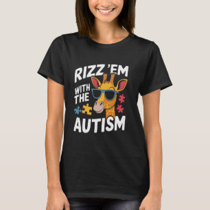 Camiseta Rizz Em Com o Tism Engraçado Consciência do Autism