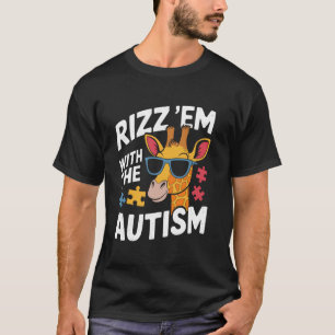 Camiseta Rizz Em Com o Tism Engraçado Consciência do Autism