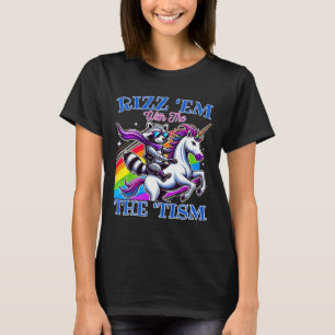 Camiseta Rizz ‘em Com O ‘tism Passeio De Guaxinim Legal Uni