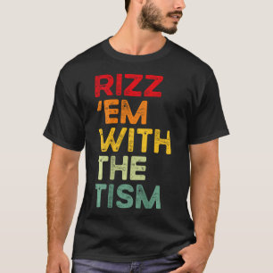 Camiseta Rizz em Com O Tismo Divertido Conscientização do A