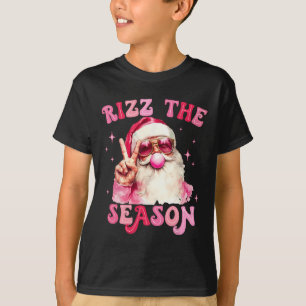 Camiseta Rizz Os Papais noeis Da Época Goma De Bolha Rosa R