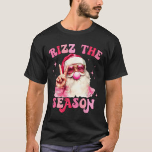 Camiseta Rizz Os Papais noeis Da Época Goma De Bolha Rosa R