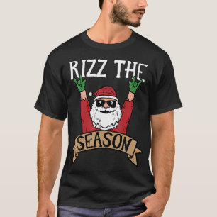 Camiseta Rizz Os Papais noeis De Natal Engraçados Rock Xmas
