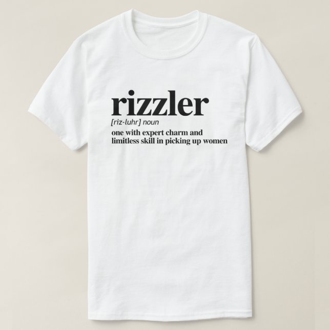 Camiseta Rizzler Definition (Frente do Design)