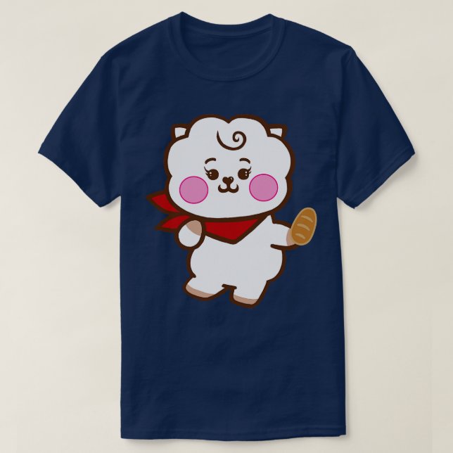 Camiseta RJ para bebê BT21 (Frente do Design)