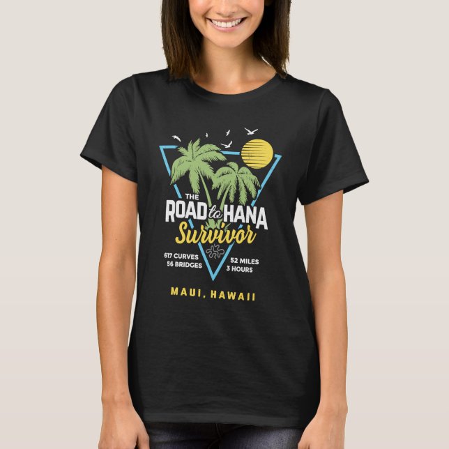 Camiseta RJC Road to Hana Survivor Maui Hawaii Trip Adventu (Frente)
