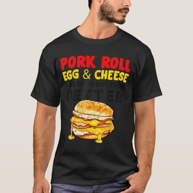 Camiseta Rk Roll Egg And Cheese New Jersey Pride Nj Foodie  (Frente)