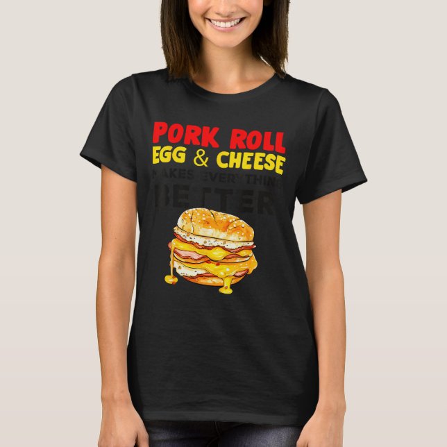 Camiseta Rk Roll Egg And Cheese New Jersey Pride Nj Foodie  (Frente)