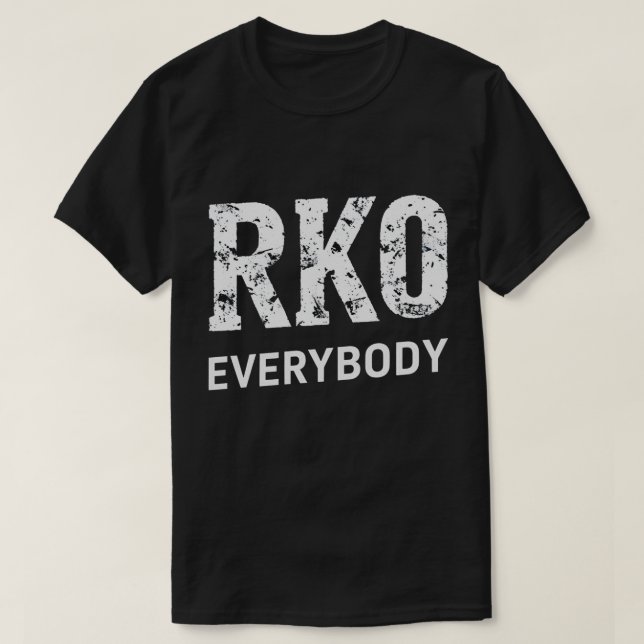 Camiseta RKO Everybody T-Shirt – Wrestling Fan Knockout Tee (Frente do Design)
