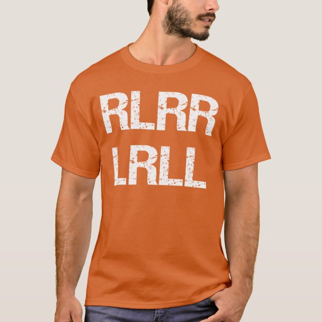 Camiseta RLRR LRLL Funny Paradiddle Drummer Drumming Percus (Frente)