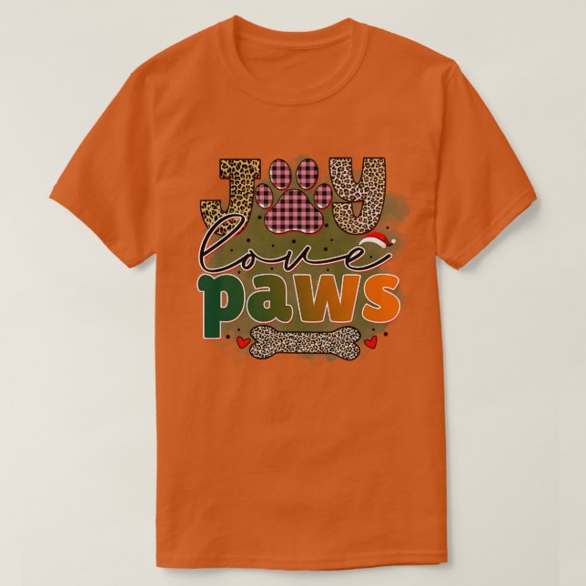 Camiseta Rms004312 joy love paws (Frente do Design)