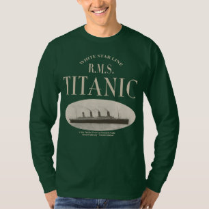Camiseta RMS - Navio Fantasma Titanic Sepia Long Sleeve T S
