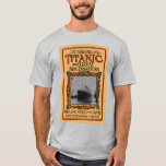 Camiseta RMS Titanic Cruise Ship Disaster 1912 Vintage<br><div class="desc">O desastre do navio de cruzeiro RMS Titanic restaurou a arte do cobrir do livro de safra originalmente publicada em 1912. Este livro era extremamente popular na época do famoso afundamento do Titanic. Faz uma camiseta de conversa de excelente para colecionadores de memórias Titanic. O cobrir é criado no popular...</div>