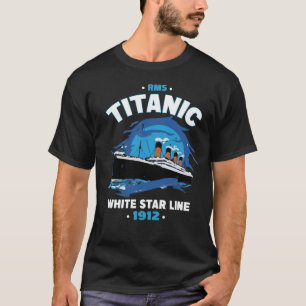 Camiseta rms titanic white star line 1912