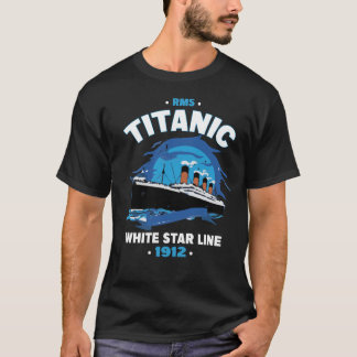 Camiseta rms titanic white star line 1912