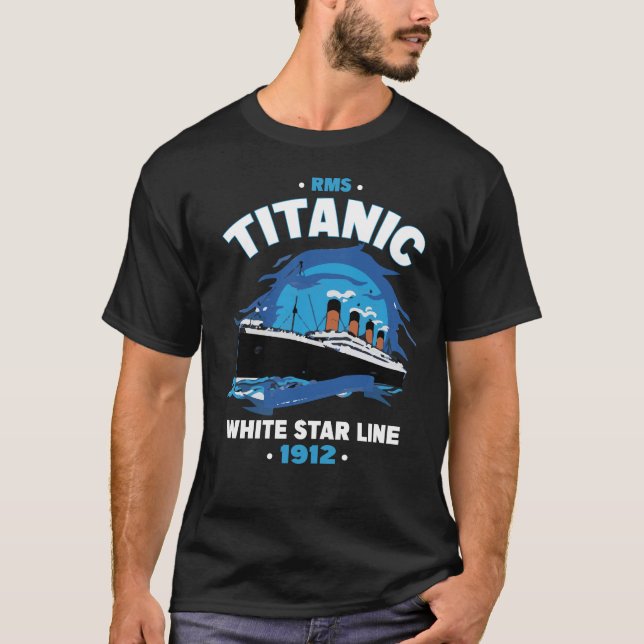Camiseta rms titanic white star line 1912 (Frente)