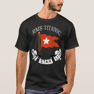 Camiseta RMS Titanic White Star Line Logo Ship Atlantic Oce