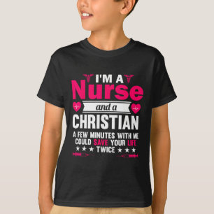 Camiseta Rn Lvn Cna Nurse Formando Enfermeiro Legal Cristão