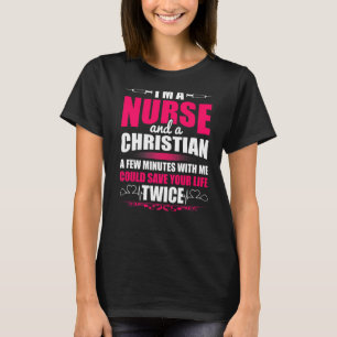 Camiseta Rn Lvn Cna Nurse Formando Enfermeiro Legal Cristão
