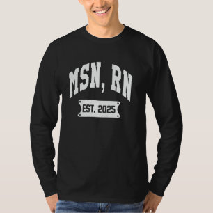 Camiseta RN MSN Est 2025 Mestrado em Ciências da Enfermagem