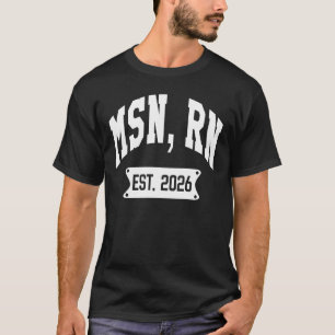 Camiseta RN MSN Est 2026 Mestrado em Ciências de Enfermagem
