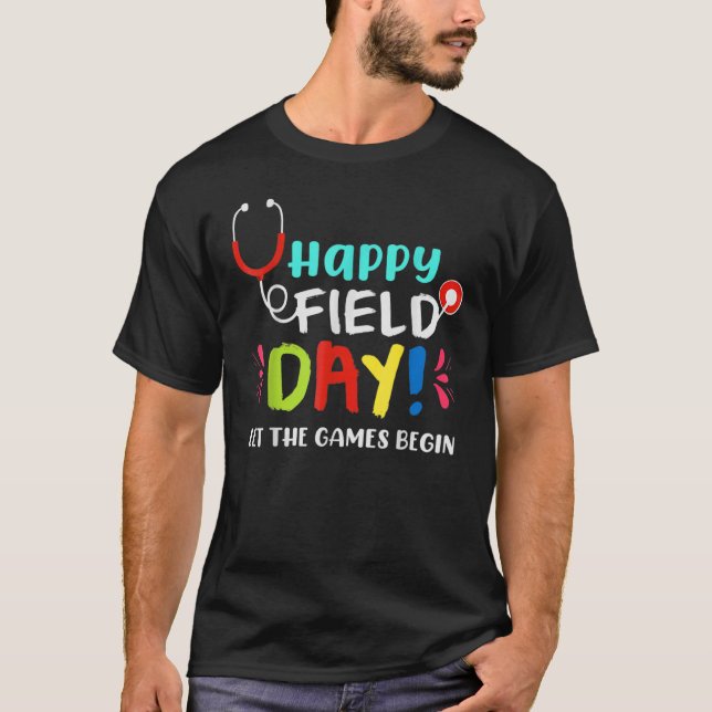 Camiseta Rn Nurse Field Day 2022 Deixe Os Jogos Começarem (Frente)