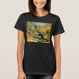 Camiseta Road at Santo-Remy Female Figure, Vincent van Gogh