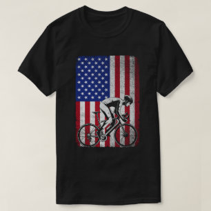 Camiseta Road Biking Cycling 4 De Julho EUA Flag