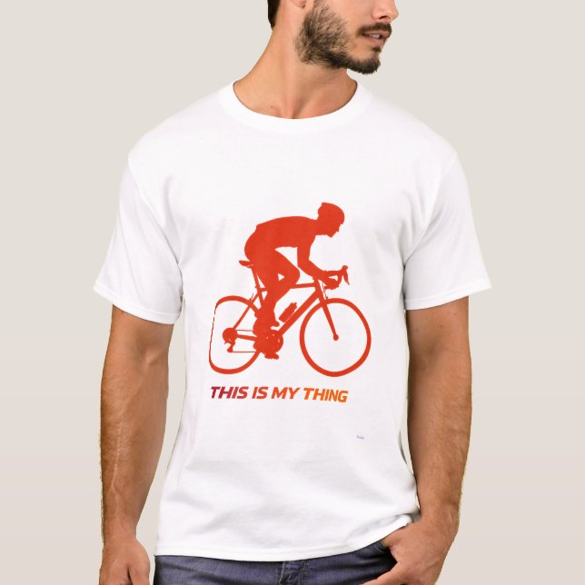 Camiseta Road Cycling Silhouette Action Lifestyle Design (Frente)