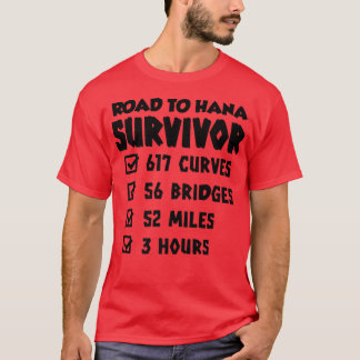 Camiseta Road To Hana Survivor Maui Island Summer
