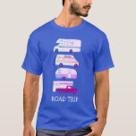 Camiseta ROAD TRIP Campervan vanlife RV CLIENTE<br><div class="desc">Bata na estrada com uma camisa doce com um trailer retrô-campervan vintage e campista de caminhão. Personalize-o adicionando seu próprio texto. Procure mais no meu compro!</div>