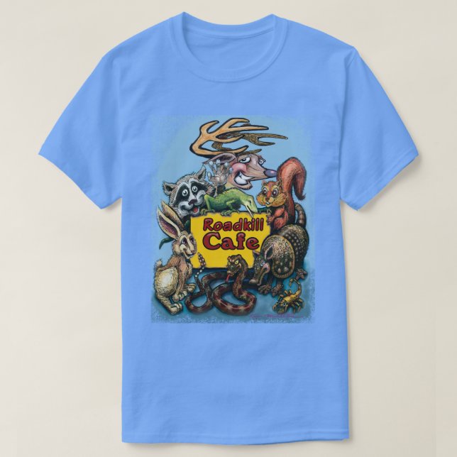 Camiseta Roadkill Cafe (Frente do Design)