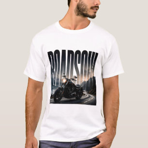 Camiseta RoadSoul Gráfico Editorial de Motocicleta de Luxo