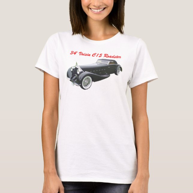 Camiseta Roadster 1934 de Voisin C15 (Frente)