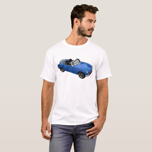 Camiseta Roadster azul (Frente Completa)