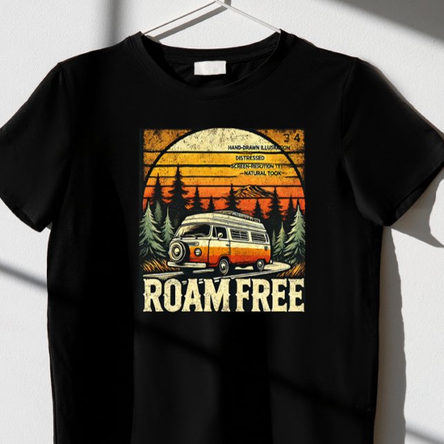 Camiseta Roam Free (Criador carregado)