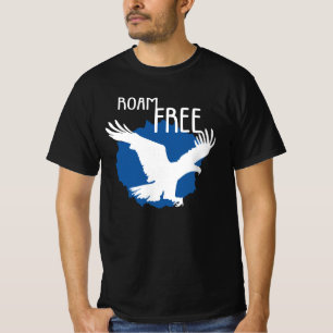 Camiseta Roam Free   Águia Voadora