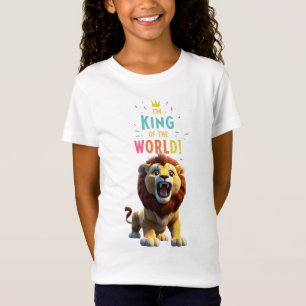 Camiseta Roar de Majestade: Cartoon Leão Rei